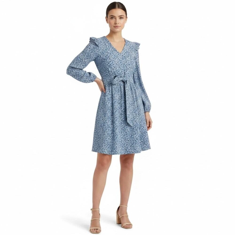 j crew blue wrap dress J.Crew Cotton Puff-sleeve Mini Dress, XS Age of Romance mens fashion casual business SIZE:Size 11